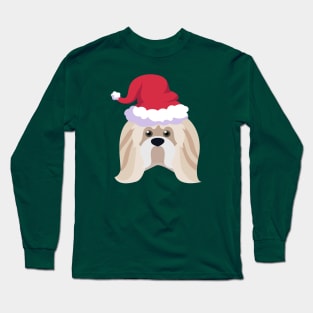 Funny Shih Tzu Dog Christmas 2020 Dog Lover Christmas Long Sleeve T-Shirt